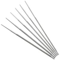 Kettensägefeile Set mit sechs Stücken für Kettensägen, Rasenmähern und andere Werkzeuge - hochfeste Kohlenstoffstahlfeile mit Plastikgriff für präzise Schnitte