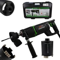 Diamant-Trocken-Kernbohrmaschine EHD 1500 mit Staubabsaugung und Diamant Dosensenker Laser Black Turbo