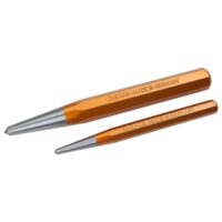 Hochwertige Dönges Körner, 8-kantig, mit Schaftdurchmesser 8 mm und Länge 100 mm, hergestellt aus luftgehärtetem Chrom-Vanadium Stahl und lackierten Schäften, DIN-Norm 7250