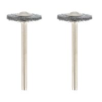 Dremel 428 Stahl-Drahtbürsten Zubehör für Multifunktionswerkzeug zum Polieren, Glätten und Entfernen von Rost und Metall