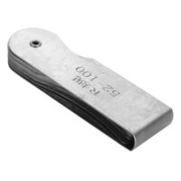 Hochwertige Edelstahl-Radiusrillenlehre für Radienbereiche von 0,3 bis 100 mm, Präzisionsmesswerkzeug zum Messen von konvexen und konkaven Kurvenradien.