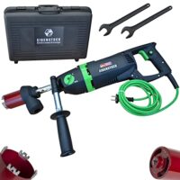 Trocken-Kernbohrmaschine mit Staubabsaugung und Diamant Dosensenker für professionelle Ergebnisse in der Heimwerker- und Handwerksschule