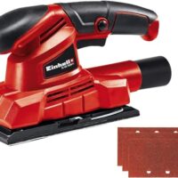 Schwingschleifer mit 150W Leistung und 24 Schwingzahlen für effiziente Schleifbearbeitung, inklusive Schleifpapier P120