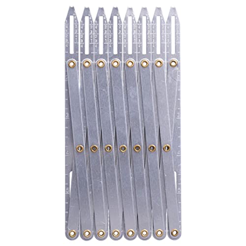 Expansibleschneider, Aluminium, anpassbare Länge, Näherei, Handwerkszeug, Kreuzfadenmaßband, genaue Messung