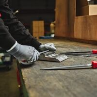 F. Dick Feilengriff mit Bohrung 10 mm, Länge 120 mm und Feilen zwischen 250 - 300 mm aus Kunststoff, perfekt für Heimwerker-Aufgaben