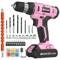 FADAKWALT Akkuschrauber 20V, 30 Nm, klein, DIY Tool, multifunktionaler Akku Bohrmaschine mit LED-Licht und ergonomischem Griff, ideal für Heimwerkerprojekte und Reparaturen