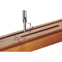 Festool Nutfräser HS S8 D 3/8 - High-Speed-Nutfräser für Weichholz-Anwendungen