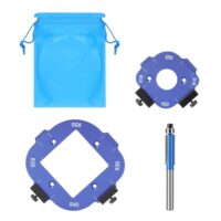 Frässchablone für Oberfräse, 2 Stück Radius Jig Router Schablone, Aluminiumlegierung Ecke Radius Schablone für Holzbearbeitung R10 R15 R20 R25 R30 R35 R40 R50