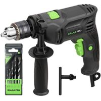 GALAX PRO 600W Schlagbohrmaschine mit 360° Zusatzgriff, 13mm Schnellspannbohrfutter und Leistungsstarker Drehzahl für Bohrungen in Beton, Metall und Holz