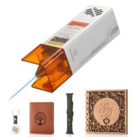 Genmitsu Lasermodul für CNC-Fräsmaschinen, 10.000 mW, 435 nm, hochleistungsstarkes Werkzeug für Fräsbearbeitung und Laserbearbeitung