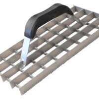 Gitter-Rabott 280 x 140 mm, gezahnt - Einsetzbar für Egalisieren von Putz, Estrich oder Gasbeton
