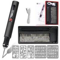 Elektrischer Gravierstift mit 30 Bits, kabelloser tragbarer Gravierer für DIY und Hobbyisten