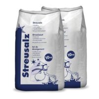 Hamann Streusalz 20 kg, hochwertiges Streusalz für Handstreuung mit langzeitwirkender Tauentwicklung bei dickeren Eis und Schneeschichten