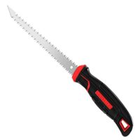 HAUTMEC 150 mm Gipskartonsäge mit doppelter Zahnung und scharfem Spitzenkopf - Handsäge für Trockenbau, Sperrholz, Kunststoff und Gartenarbeiten