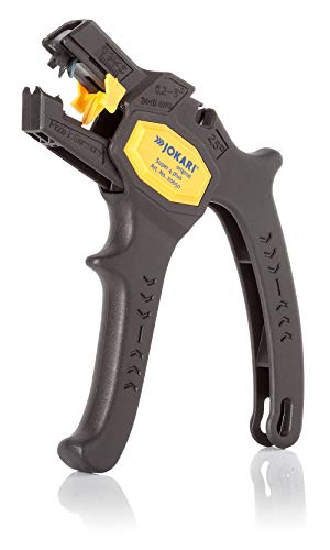 Ergonomische Abisolierzange mit Längeanschlag und auswechselbaren Klingen für sichere Leiterquerschnitte von 0,2 bis 6 mm²