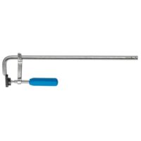 Schraubzwinge mit Spannweite 450mm x 80mm, F-Klemmen, Edelstahl, Spannkraft 200kg für präzises Fixieren von Holzbrettern und -produkten