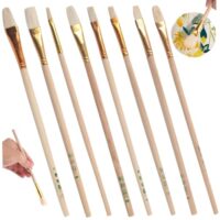 8 Stück Pinsel, weiche Wolle, Pflanzenbestäubungspinsel, Leichter Blumentopf-Pinsel, künstliche Kreide, Handwerkzeuge, Bestäuberstifte für Gewächshaus, Gemüse, Obst