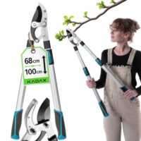 Ergonomische Astschere für dicke Äste bis 50 mm, Teleskopfunktion und scharfe Stahlklinge