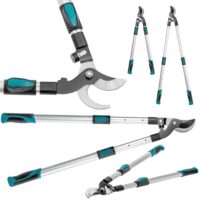 Teleskop Baumschere für dicke Äste, Bypass-Gartenschere mit Teleskopstiel und scharfer Stahlklinge für präzisen Baumschnitt