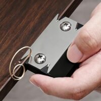 Schwarzer Furnierschneider mit Edelstahlklinge für Holz- und PVC-Kantenschneiden, Kantenanleimer-Werkzeug für Heimwerker und Profis