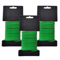 Hochwertiger Garten Bindedraht aus weichem Gummi und Metalldraht, UV- und Kältebeständig, zum Sichern und Stützen von Tomaten, Blumen, Pflanzen