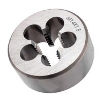 1 Stück M14 x 1,5 mm rundes Feingewinde-Schneideisen aus legiertem Stahl, hochwertige Gewindeschneidwerkzeuge für Bearbeitung und Reparatur