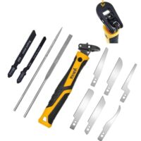 10-in-1 Modellbau Säge Set mit Nadelfeilen und Säbelsägeblättern, ideal für DIY-Projekte und Modellbau