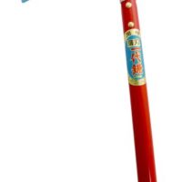 Okatsune 404 Gras-Sichel, extrem scharfe 150-mm-Klinge für Rasieren von Gras, Blumen und Unkraut, leichter Holzgriff
