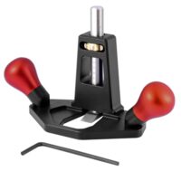 PEESHON Handfräshobel, Grundhobel Einhandhobel mit Verstellbar Nuttiefe 0-25cm für die Handwerkliche Produktion - schwarz