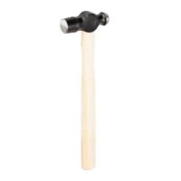 Schlosserhammer mit englischer Form und Kugel, ideal für Heimwerker und Handwerker, aus hochwertigem Hickorystiel gefertigt