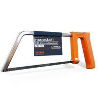 Metallsäge 200mm mit Universal-Sägeblatt für exakte Ergebnisse und schnellen Blattwechsel. Ergonomischer Griff für verbesserte Sä geführung.