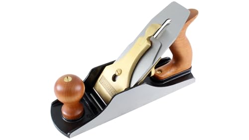 Hochwertiger Putzhobel mit Spanbrecher für professionelle Holzbearbeitung, Eisenbreite 60mm und Dicke 3mm, Hobelbetwinkel 45 Grad