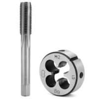 Gewindebohrer M12*1.5mm Werkzeugset mit Schneideisen und Matrize aus legiertem Werkzeugstahl für verschiedene Materialien wie Stahl, Gusseisen und Eisen