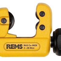 REMS Rohrabschneider RAS Cu-INOX 3-28 Mini, Installationswerkzeug zum Trennen von Rohre Durchmesser 3–28 mm, stabile Konstruktion