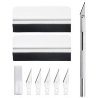 Rakel Set zum Folieren - Profi Folierungs Werkzeug für Rakel Folie - Rakel Set für Folierung - Folien Rakel - Folierungs Werkzeug Set- Rakel mit Filzkante/Filzrakel für Fensterfolien und Auto Folien