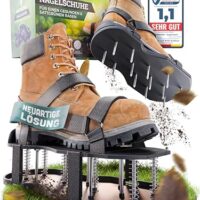 Rasenschuhe für Rasenbelüftung und Aerifizierung, vormontiert mit Nagelsohlen-Sprungfeder-Mechanik