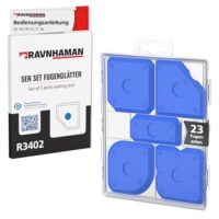 Fugenwerkzeug mit 23 verschiedenen Formen zum Verfugen von Silikon und Acryl - Fugenser RAVN HAMAN 5er Set in einer Aufbewahrungsbox.