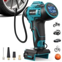 Elektrischer Luftpumpenkompressor mit automatischer Abschaltung für Auto, Motorrad und Fahrradreifen sowie Sportbälle