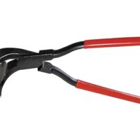 Hochwertige Spengler Falzzange 45° gebogen mit 100 mm spezieller Form und Einstecktiefe von 65 mm für präzises Umlegen und Schließen von Falzen. Robuste Ausführung aus Spezialstahl mit präzise geschliffenen Greifflächen.