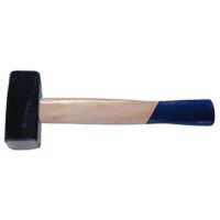 Fäustel Hammer, steinmetz Hamer, Fäustel 2000g, geschmiedeter Fäustel mit Holzstiel