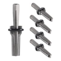 Fünf Hand Spalter für Beton und Marmor Granit Fels aus Kohlenstoffstahl, 16mm (5/8 Zoll), ideal für professionelle Bauarbeiter und Heimwerker.