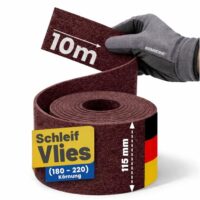 STARCKE Schleifvlies für Holz, Lack und Kunststoff - Korund-Schleifvlies mit ISO-Zertifizierung - ideal für Möbelbau, Innenausbau und Oberflächenbearbeitung