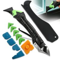 Silikonentferner Werkzeug Set zum Entfernen von Silikonschlauch, Dichtungsmittel und Alt-Silikon. Profi-Werkzeug für Haushaltsreparatur und Renovierung.