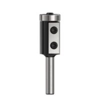 Wendeplatten Bündigfräser für Holzbearbeitung mit 8 mm Schaft, 19 mm Schneidendurchmesser und Kugellager oben