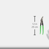 Stubai Kombi-Blechschere rechts 280 mm, PVC-isoliert, grün, induktiv gehärtete Schneiden