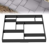 DIY Pflasterform aus Kunststoff für Gehwegplatten, Pflastersteine und Betonpflaster, unregelmäßige Schalungsform für Gartenlandschaften