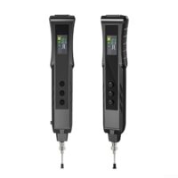 Elektrischer Vakuum-Saugstift mit Pumpe, wiederverwendbares Pickup-Werkzeug fuer SMD-Entlöten, inklusive austauschbaren Spitzen und eingebautem Licht, Schwarz