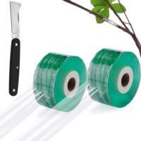 Veredelungsband für Obstbaum, Selbstklebendes Pfropfband für Garten und Baumschulen mit Gartenmesser, 2 Stück
