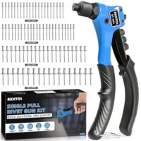 AKKTOL Nietenzange Set, professionelles Werkzeug für DIY-Projekte und Reparaturen. Enthält 200 Nieten, Blindnietzange, Popnietenzange und Handnietzange. Effizient und sicher.