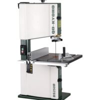 Bandsäge für professionelle Leistung zu Hause, 25,4 cm, 1/2 PS 220-240 V Tischbandsäge, 9-5/8 Zoll Hals, 4-3/4 Zoll Schnitthöhe, 2-Gang 1515-3280 FPM, Kipptisch -5° bis 45° mit Parallelanschlag